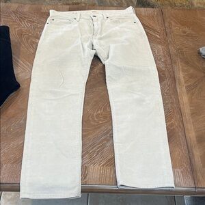 J. Crew Men's Corduroy Pants in Cream